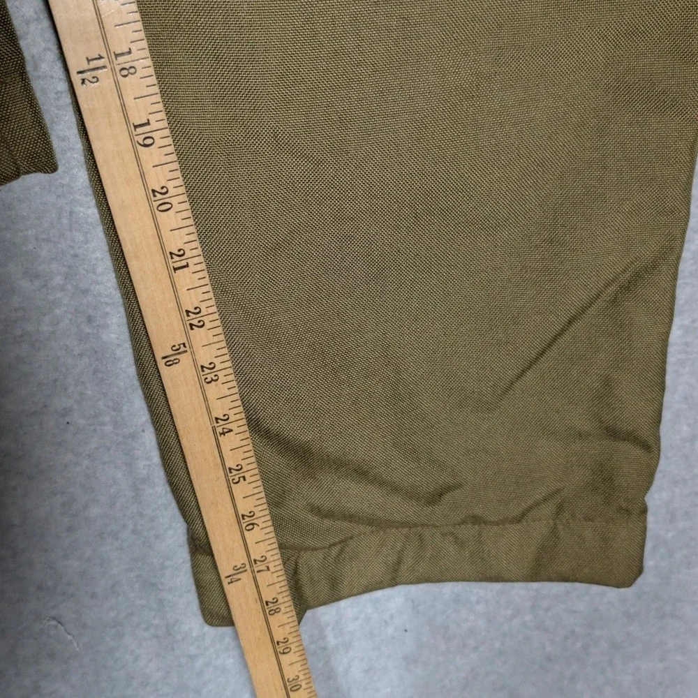 LL Bean Hunting Pants Mens 34 Green Waterproof Brush Briar Utility Performance